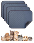 4 Pack 12" x 12" Guinea Pig Cage Liner, Washable Reusable Guinea Pig Bedding, Waterproof Absorbent Guinea Pig Pee Pad Non-Slip Mat for Small Animals Rabbit Hamster Rat Chinchilla - size: 12"*12"