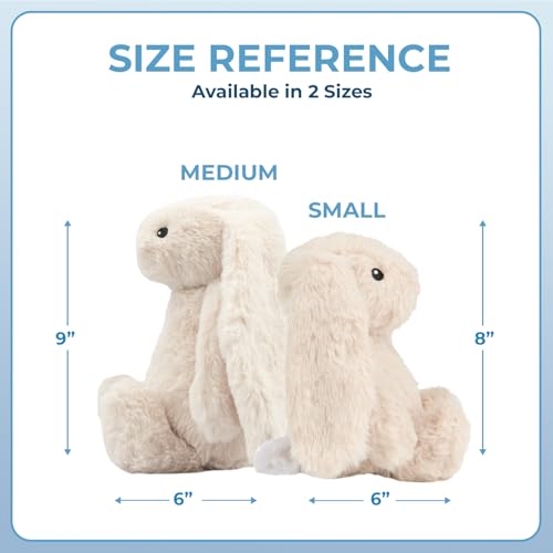 Best Pet Supplies Bunny Buddy Squeaky Plush Dog Toy - Beige, Small | Soft Plush, Squeaks & Crinkles, Perfect for Moderate Chewers, Toss & Fetch Play, Stress & Anxiety Reliever, Ideal Gift Toy - color: Bunny (Beige), size: Small