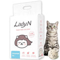 Lady N Pellet Tofu Cat Litter, Strong Clumping, Low Tracking Unscented 9lb | Ultra Absorbent, Dust-Free, Water-Soluble, Natural Ingredients, Enviro-Probiotic, Activated Carbon Odor Control - size: 9lb x 1bag