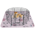 IEUUMLER Washable Pee Pads for Dogs, 1 Pack Non-Slip & Waterproof Pack Whelping Pad, Reusable Washable Puppy Potty Training Pad with Fast Absorbent for Playpen EU007 (Pink Daisy, 63"X63"-1pcs) - size: 63"X63"-1pcs