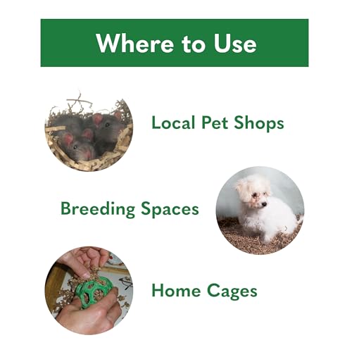 ECO BEDDING 99% Dust Free Paper Bedding for Small Pets and Birds, Odor Control, 1.5 lb (Expands to 30 L) - size: 1.5