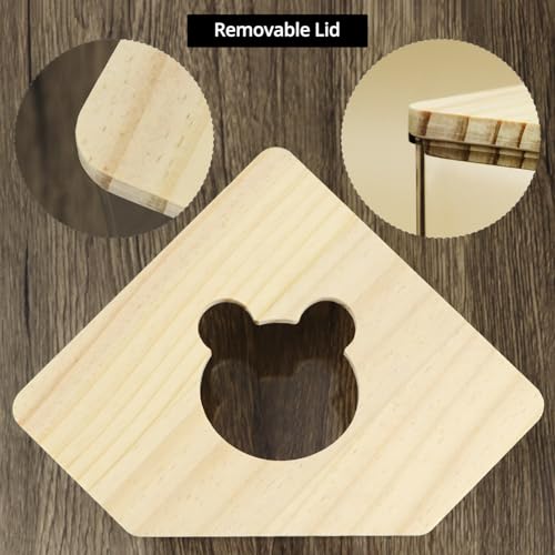 QWORK Animal Sand-Bath Box, Acrylic Sand Bath Shower Room & Digging Sand Container for Hamsters Mice