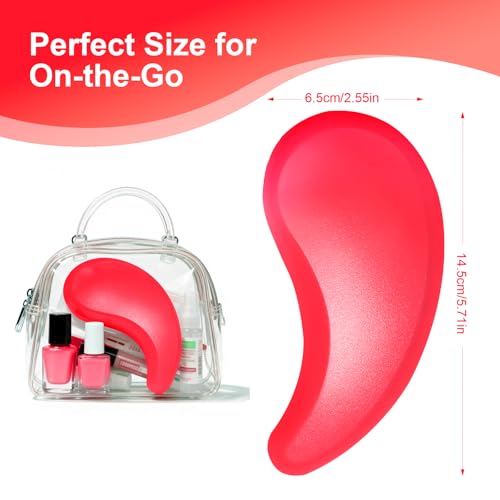 Small Dog Brush, Skin-friendly Soft Bristles (Rose Red) | Puppy Hair Brush, Massage and Bath Supplies, Pet Grooming Tool for Teddy, Yorkies, Maltese, Shih Tzu, Chihuahua - color: Rose Red