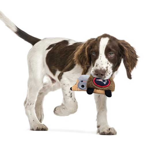 NFL NEW England Patriots Plush Hedgehog Toy for Dogs & Cats, Cool Soft Pet Toy for Fun and Interactive Play, Dog Chew Toy with Squeaker, Licensed Hot Pet Toy - color: New England Patriots