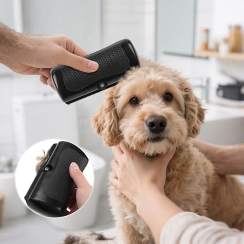Deshedding Dog Brush, Deshedding Brush for Cats, Dogs, Rabbits, Horses | Ergonomic Dog Grooming Tool, Painless Pet Hair Remover for Short, Medium & Long Coats