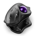 Nulea Wireless Trackball Mouse Ergonomic 21.7 Tilt Stand Thumb Control | Rechargeable mouse with 4 DPI levels,Bluetooth 2.4G connection,3 device switching,precise control,PC Mac compatible-Purple - color: C-Purple
