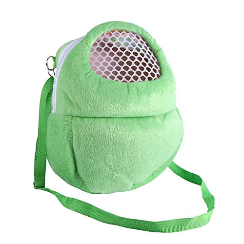 Tbest Pet Carrier Bag Hamster Rat Cat Rabbit Pet Sling Carrier Backpack Hedgehog Chinchilla Ferret Sleeping Outdoor Traveling Bag Handbags Backpack - color: Green