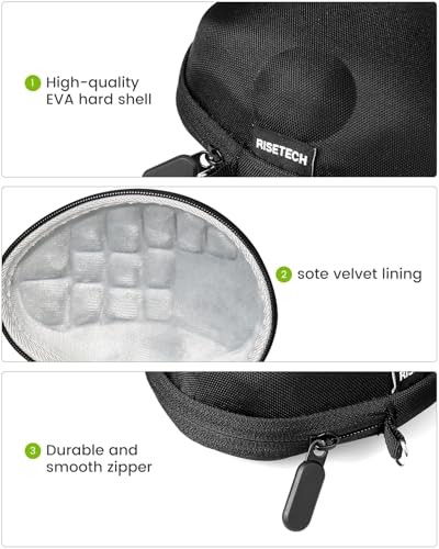 Mouse Travel Case Compatible with Logitech MX Ergo S Advanced Wireless Trackball Mouse Laptop Computer Mouse Hard Carrying Bag – with Clip and Lanyard