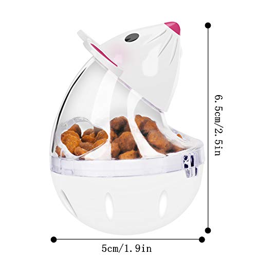Legendog Cat Slow Feeder Food Ball - Mice Tumbler Shaped Pet Treat Toy for Cats