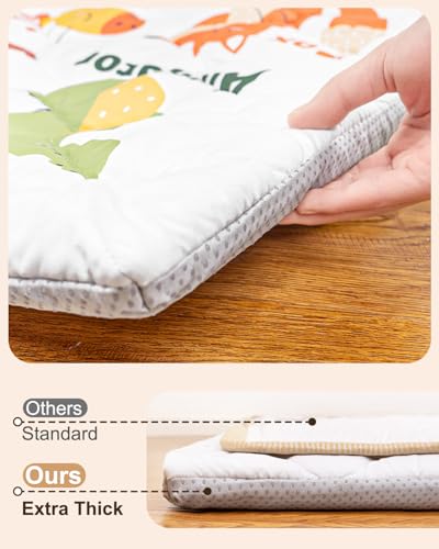 Foam Baby Play Mat, 71x59 Playpen Mat with Removable Cover | Machine Washable Cover, Thicken Cushioning Playmats for Baby, Non-Slip Bottom, Easy to Clean for Infants, Animal - color: Animal, size: 71" X 59"