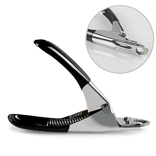 Dog Cat Pets Nail Clippers, Professional Pets Claw Trimmer with Free Nail File, Sharp Stainless Steel Blade, Sturdy Non Slip Handles - for Safe, Professional at Home Grooming - color: Black