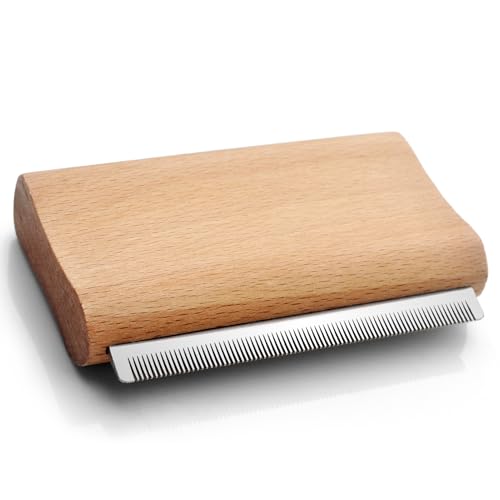 Dog Brush for Shedding | Pet pro Grooming Tool, Cat Grooming Supplies, Deshedding Dog Brush | Combs for Daily Cleaning and Grooming of Pet Hair (4.3 Inch (M)) - size: 4.3 Inch ( M )