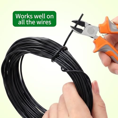 Mudder 5 Roll Aluminum Bonsai Training Wire Tree 1/1.5/2.0mm 160 Feet Total with Bonsai Wire Cutter Anodized Training for Holding Branches Small Trunks(Colorful) - color: Colorful, size: 1/1.5/2.0mm