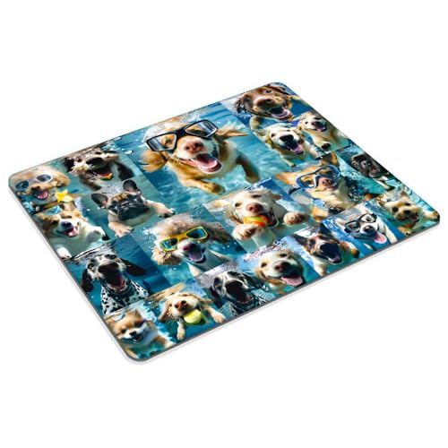 Underwater Dog Mouse pad Customized Mousepad Non-Slip Rubber Base Mouse Pads for Computers Laptop Office Desk Accessories Mouse pad - color: Underwater dog