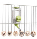 Automatic Hanging Pet Water Dispenser for Cage, 30oz No-Drip Ball Water Bottle for Rabbit, Guinea Pig, Ferret, Chinchilla, Hedgehog & Small Pets (Green) - color: Green02