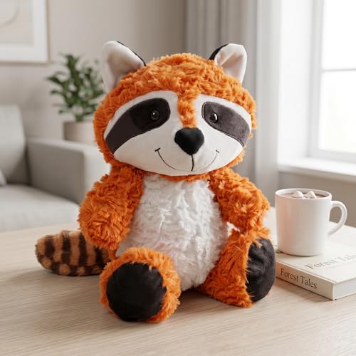 YUKOUQIAN Red Panda Stuffed Animal Cute Plush Doll Toy 10 inch for Girls Boys Christmasl (Stand redpanda ju) - style: stand redpanda ju