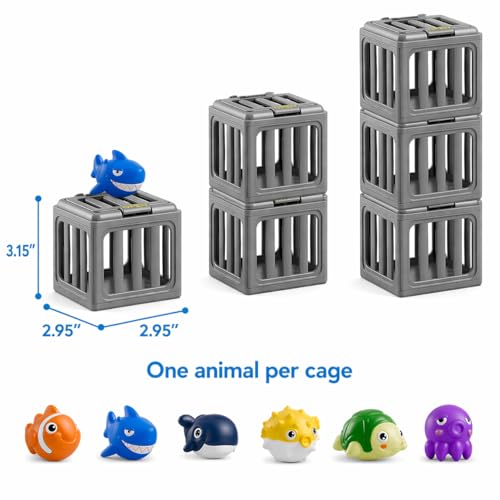 Pool Diving Toys for Kids, 6PCS Underwater Dive Rescue Toys for Pool Game | Pool Toys for Water Swimming Dive & Children's Bath, Fun Summer Floating Toys for Family Party Kid Age 3 4 5 6 7 8 9 10 11 12
