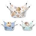 YedsIntu 3 Pcs Guinea Pig Hammock, Rat Ferret Hanging Hammock Guinea Pig Accessories for Small Animals Chinchilla Hamster Parrot Sugar Glider Ferret Squirrel (11"×11") - color: White, Blue, Green