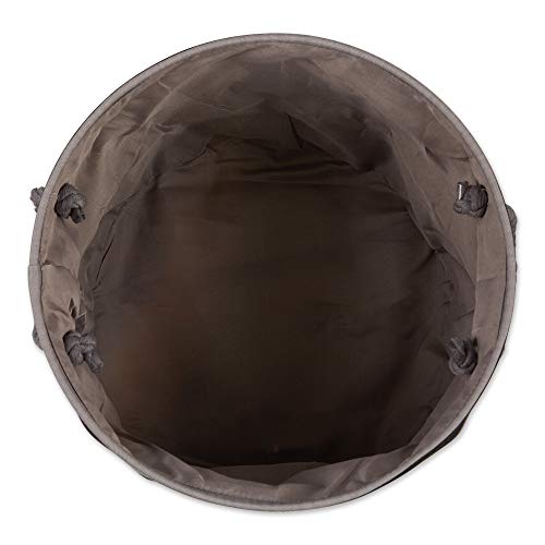 Bone Dry 5743 Pet Storage Collection Striped Paw Patch Bin, Medium Round, Black - color: Black, size: Medium Round