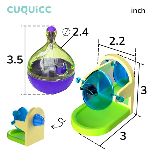 Rat Enrichment and Sniffing Toy set , Interactive Toys for Rat Guinea Pig Rabbit and Small Animal, Rats Puzzle Foraging ToyTreat Dispensing Slow Toy for Rat cage Accessories. One set contains 2 toys