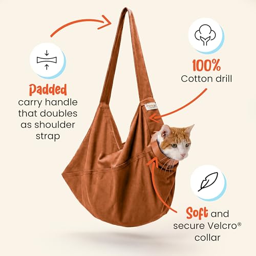 Cozy Comfort Carrier - Small Caramel Cat Carrier Soft and Pet Carrier for Medication Administration, Nail Clipping, Travel, Vet Visits, and Dental Care - color: Caramel, size: Small