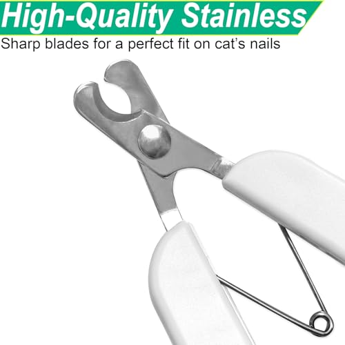 Professional Small Cat and Dog Nail Clippers Sharp Blades Stainless Steel Pet Nail Trimmers with Safety Lock to Avoid Injury for Cats Rabbits Dogs Small Animals - color: For Cats and Small Animals