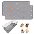 2Pcs Guinea Pig Cage Liners,Guinea Pig Fleece Cage Liners28''X70'' Super Absorbent Washable Pee Pads Reusable for Rabbit Hamster Chinchilla - size: 14 In 2x5(28" x 70") 2Pack