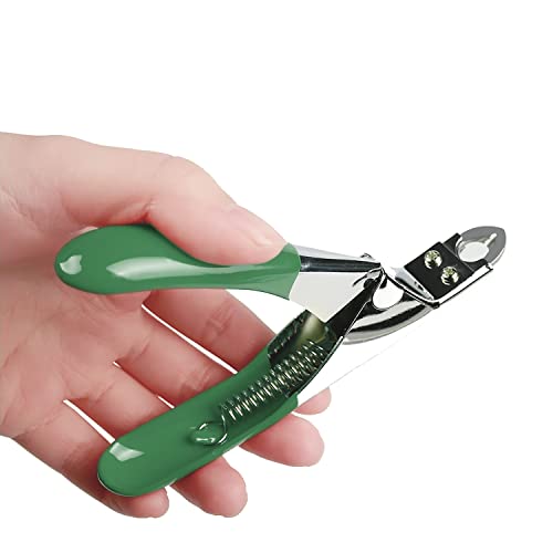 Dog Cat Pets Nail Clippers, Professional Pets Claw Trimmer with Free Nail File, Sharp Stainless Steel Blade, Sturdy Non Slip Handles - for Safe, Professional at Home Grooming - color: Green