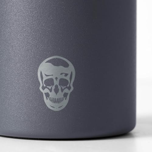 Gymreapers Insulated Water Bottle with Straw - 32 OZ Stainless Steel Water Bottles - BPA Free Metal Double Wall Vacuum Cold Hot Leakfree Flask Jug For Travel, Sports, Gym, School & Workout - color: Faded Blue