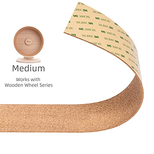 Niteangel Replacement Cork Running Track - Fits for Wooden Hamster Wheel Series | Acrylic Hamster Exercise Wheel w/Cork Track | Dark Cloud Hamster Wheel Series (Wooden Series, Medium)