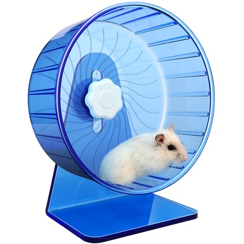 Hamster Wheel,Silent Wheel,Super Silent Hamster Exercise Wheels,Silent Hamster Wheel,Adjustable Stand Hamsters Exercise Wheels,Quiet Rat Wheel (Φ 5.5 inch, Blue) - color: Blue, size: Φ 5.5 inch