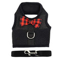 Rabbit Harness with Leash Adjustable Soft Mesh Vest Harness for Bunny Kitten Guinea Pig Rat (L, Black) - color: Black, size: L