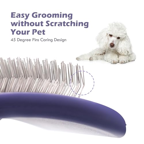 UXIETIN Dog Brush for Poodles,Grooming Brush for Dematting | Detangle Dog Brush for Poodles,German Shepherd Hair,Pitbulls,Yorkies,Labrador Retriever,for Grooming and Bathing