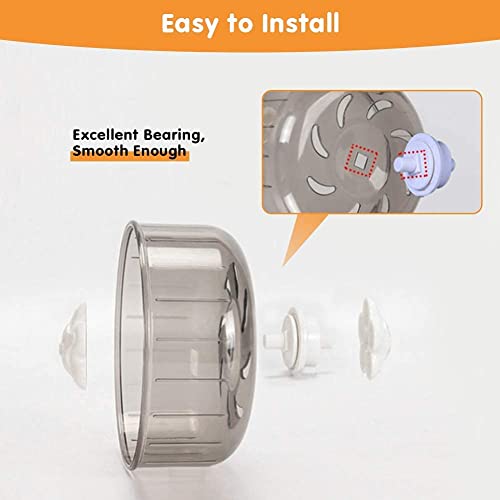Mini Silent Exercise Wheels for Hamsters Less Than 4 inches 10 cm in Length Toys Hamster Ball Small Pet Running Toy Ball Gerbils Mice Rat Guinea Pig Hamster Cage Accessories