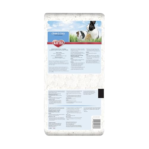 Kaytee Clean & Cozy White Paper Bedding, Made for Small Animals, 24.6 Liters - size: 24.6 Liter