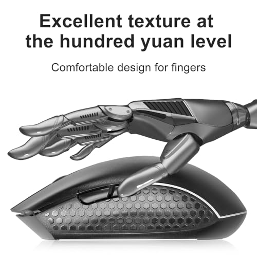 Single-Mode Wireless Mouse with Ergonomic Design, Comes with a USB Receiver, Suitable for Gaming, Office, and Entertainment use, Compatible with laptops and Desktop Computers. - color: Black
