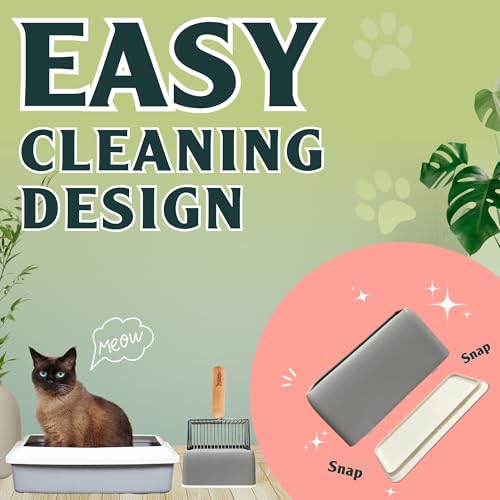 Sprinkle & Sweep: Litter Box Deodorizer Duo - 8oz Bag & Speed Sifter - Cat-Kitten Home Odor Neutralizer, Ultra-Absorbent Formula, Wood Handle Scooper - style: 1 Bag + Speed Sifter