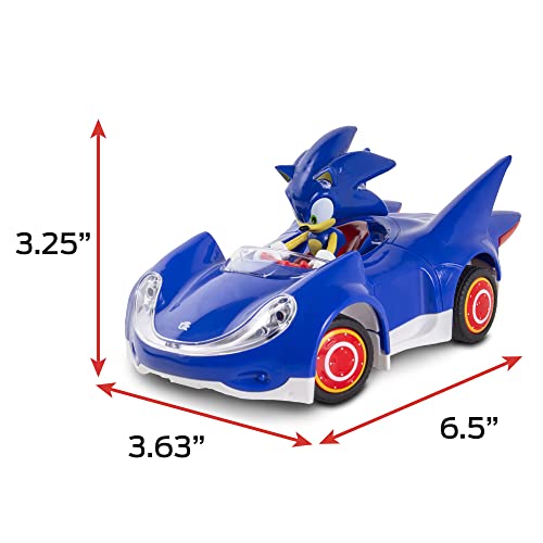 NKOK Sonic & Sega All-Stars Racing RC Car 1:28 Scale 2.4GHz, Ages 6+ | Officially licensed Sega Sonic the Hedgehog - 6.5" compact design - rubber tires - up to 150 ft range - ages 6+