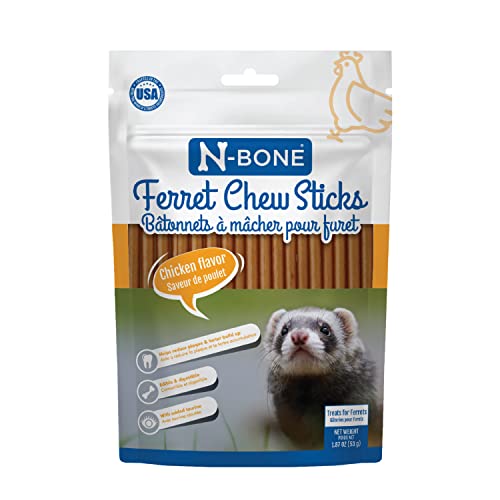 N-Bone Ferret Chew Sticks Chicken Flavor, 1.87-oz Bag - size: 1.87 Ounce (Pack of 1)