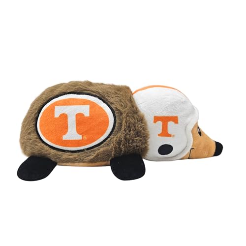 NCAA Tennessee Volunteers Plush Hedgehog Toy for Dogs & Cats, Cool Soft Pet Toy for Fun and Interactive Play, Dog Chew Toy with Squeaker, Licensed Hot Pet Toy - color: Tennessee Volunteers