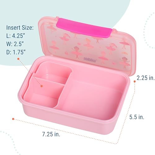 Wildkin Reusable Food Container for Kids – Airtight, Leak Resistant, Dishwasher Safe - Ballerina - color: Ballerina