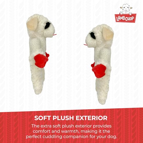 Multipet Standing Lamb Chop 13" Dog Toy - size: 13" Standing, style: White