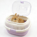 Hamster Carrier Portable Guinea Pig Carrier 13 X 11 X 8 in | Hamster Travel Cage with Ventilation Holes Outdoor Small Pet Carriers for Rat Gerbil Rabbit Hedgehog Squirrel Sugar Glider - color: Purple