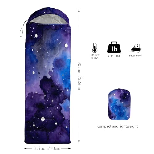 Axolotl Gamepad Sleeping Bag,3 Season Warm and Cool Weather Game Console Sleeping Bag for Boys Teens,Waterproof Lightweight Geometry Hexagonal Sleeping Bag for Traveling,Outdoors Camping,Blue,Black - color: Sky