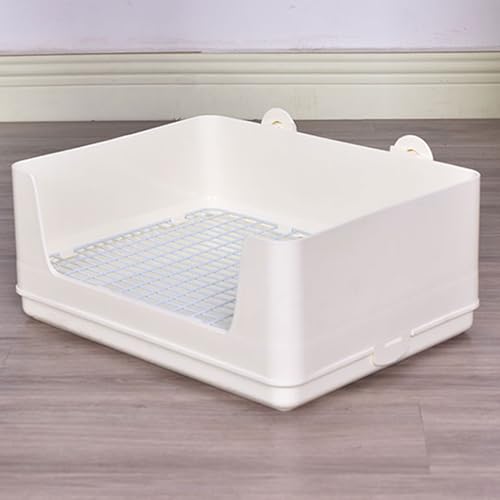 RUBYHOME Large Rabbit Litter Box Bunny Potty Training Corner Litter Pan with Deep Bottom Collection Tray, Small Animal Bedding Toilet for Adult Guinea Pig, Ferret