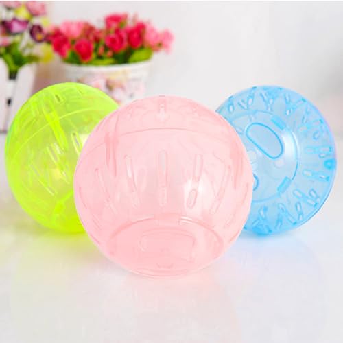 Silent Exercise Ball Plastic Spinner Hamster Running for Sugar Gliders Small Mice Gerbils Multiple Colors Hamster Exercise Ball