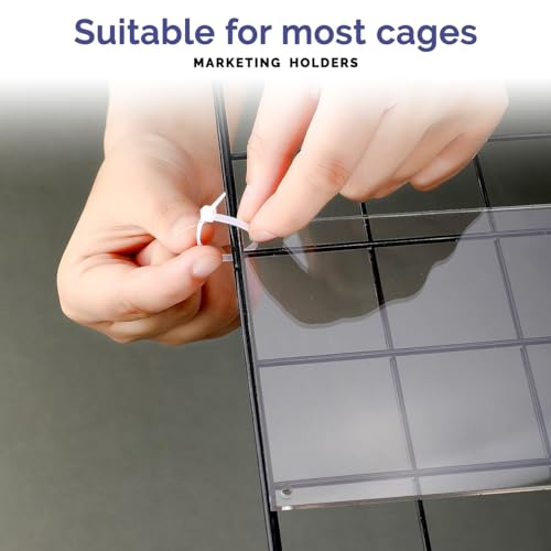 8 Pack Pet Cage Liner Sheets 14" x 6" Protective Plastic Siding Flexible and Pliable with Zip Ties Rabbit Sugar Glider Squirrel Guinea Pig Cages Urine Guard by Marketing Holders - size: 14" x 6"h 8 Pack