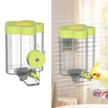 8.4 Oz No Mess Bird Water Feeder, Auto Parrot Cage Water Dispenser (Green) | Magnetic Mount, Drip-Free, Easy Top Refill, Mount Inside or Outside Cage, for Parakeets Cockatiels Budgies Lovebirds Canary - color: Green