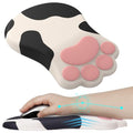 L-SPOUTTO Ergonomic Mouse Pad with Wrist Rest,Cute Cat Paw Mousepad Wrist Support,Comfortable Massage Design Computer Pain Relief Mouse Pad with Non-Slip PU Base for Desk Laptop Gaming,Cow - color: Cow