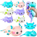 12PCS Axolotl Sensory Fidget Toy Stress Relief Squeeze Axolotl for Kid Gift | Cute Axolotl Animal Toys Bulk for Kids Adults Gift Birthday Festival Party Favors - style: 12PCS (Pure)